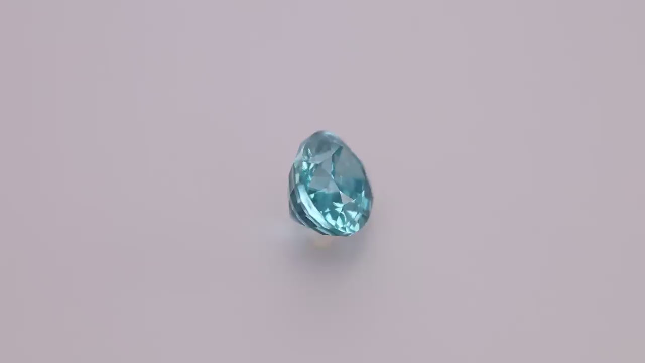 Blue Zircon 5.28 ct